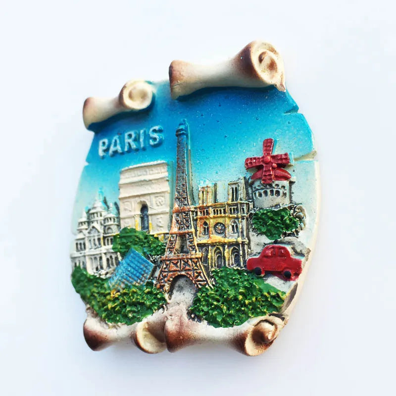 France Eiffel Tower Paris Tourist Souvenir Magnets