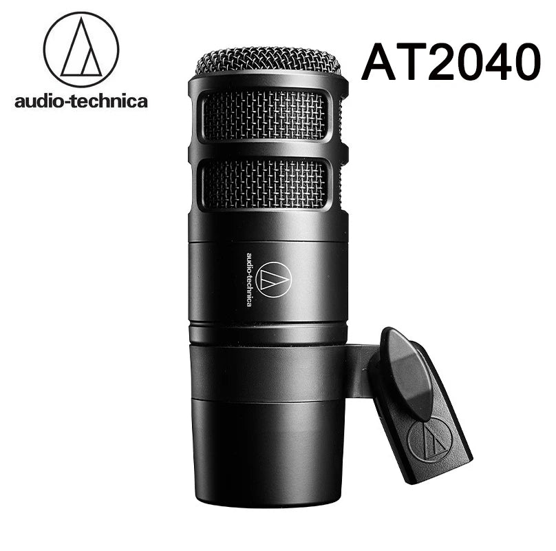 Audio-Technica AT2040 Microphone Clear Noise Reduction Super Cardioid Dynamic Microphone Professional Recording