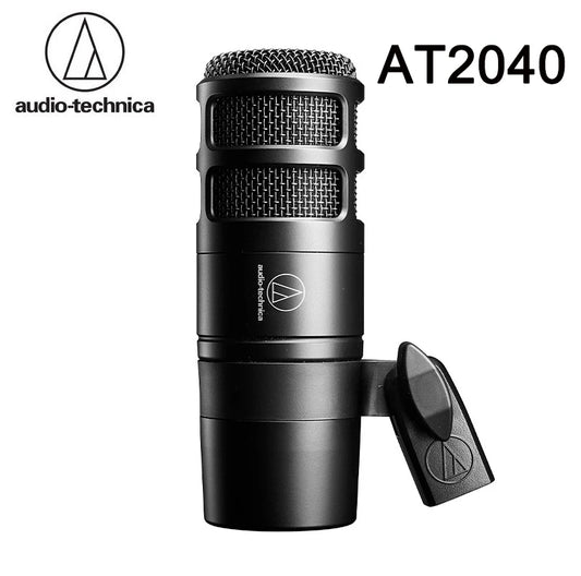 Audio-Technica AT2040 Microphone Clear Noise Reduction Super Cardioid Dynamic Microphone Professional Recording