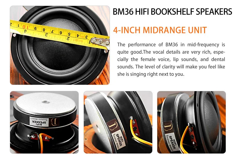 BM36 Speaker High Fidelity Bookshelf Speaker/Monitor