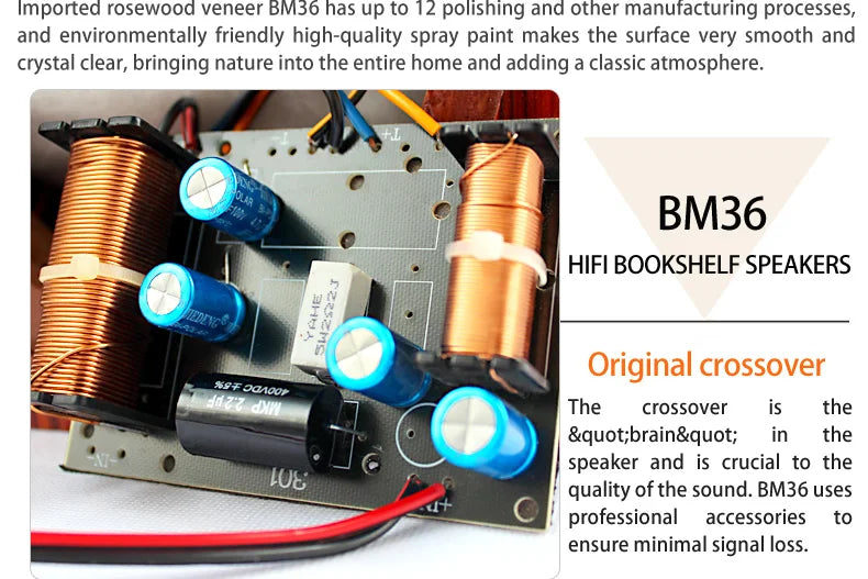 BM36 Speaker High Fidelity Bookshelf Speaker/Monitor