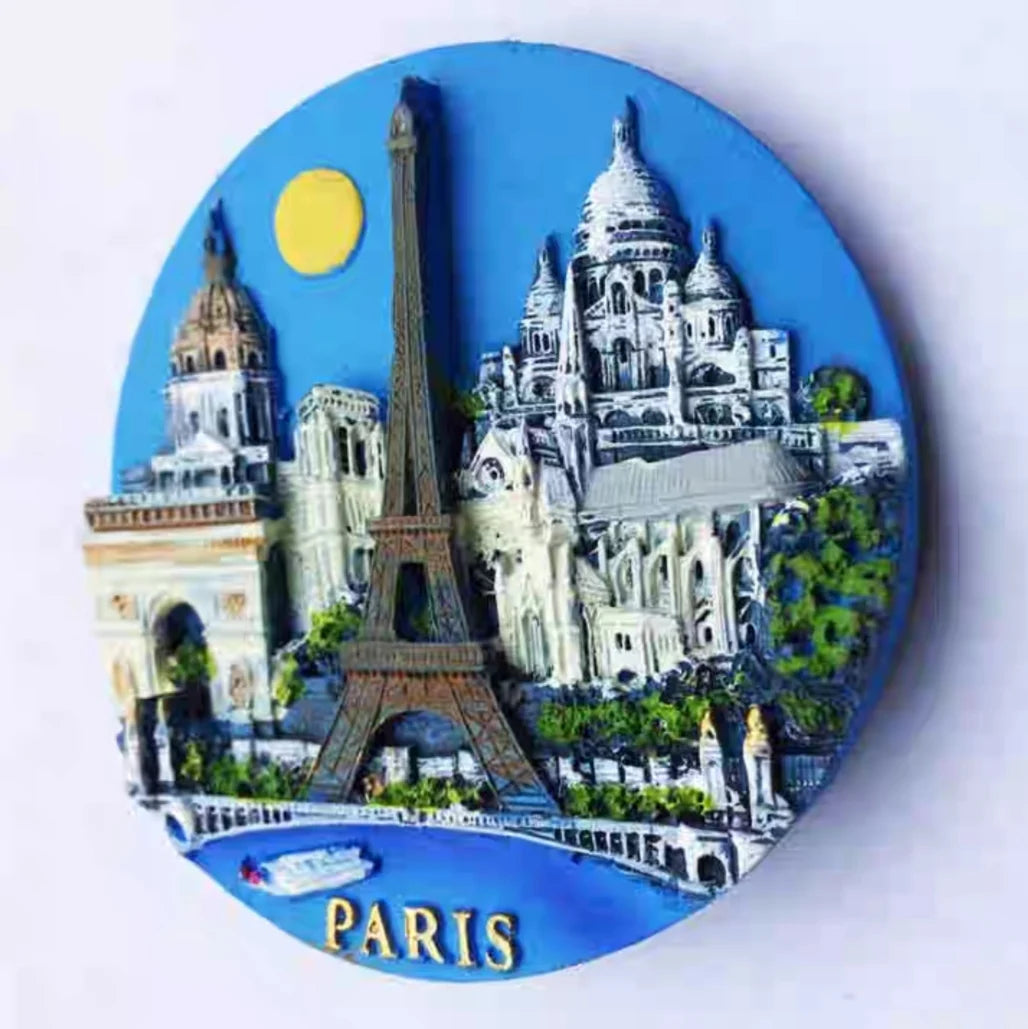 France Eiffel Tower Paris Tourist Souvenir Magnets