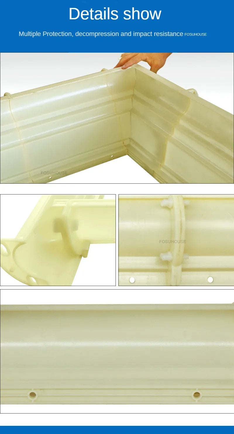 European Column Square Pier Column Head and Foot Mold for European Style Villa Gate Cast-in-place Cement Column Molds