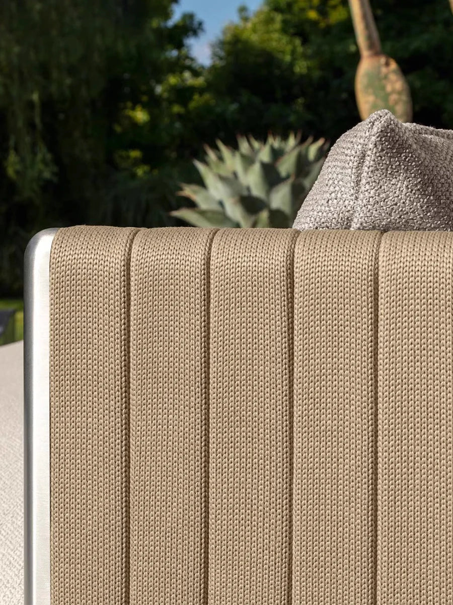 Outdoor Rattan Sofa. Villa Garden Rattan Chair, Terrace balcony. Aluminum Alloy, Waterproof Sunscreen Coffee Table.