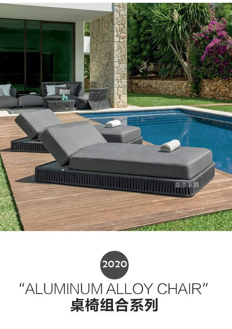 Outdoor Rattan Furniture Villa- Sun Room, Courtyard Garden Sofa Table and Chair Combination