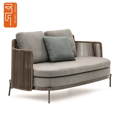 Outdoor rattan sofa waterproof sunscreen courtyard terrace garden furniture