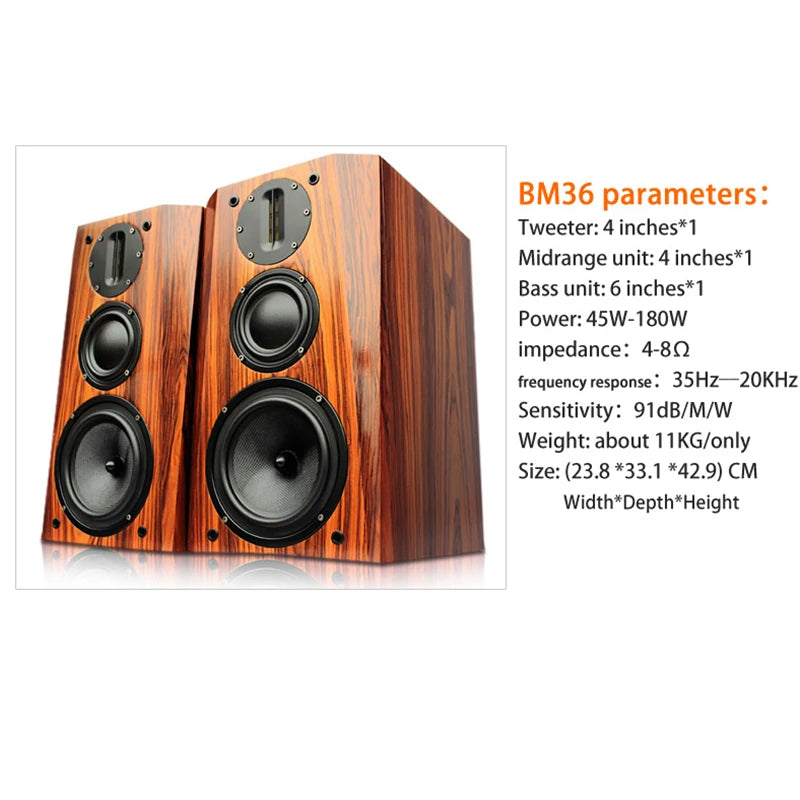 BM36 Speaker High Fidelity Bookshelf Speaker/Monitor