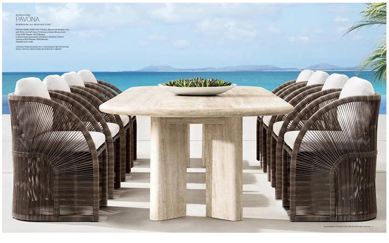 Outdoor rattan sofa leisure balcony three-piece garden creative hotel courtyard villa room open-air outdoor furniture