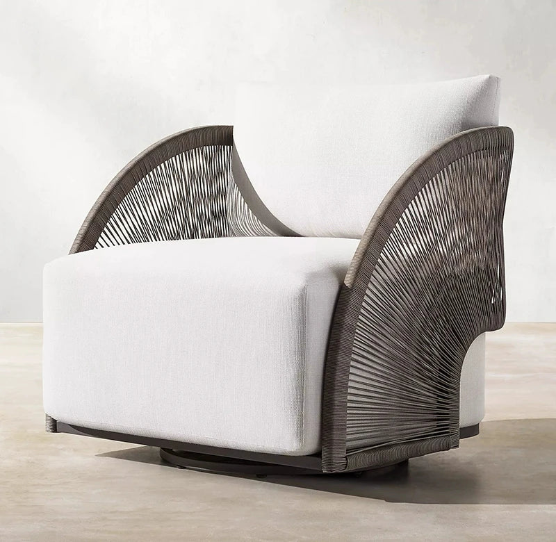 Outdoor rattan sofa leisure balcony three-piece garden creative hotel courtyard villa room open-air outdoor furniture