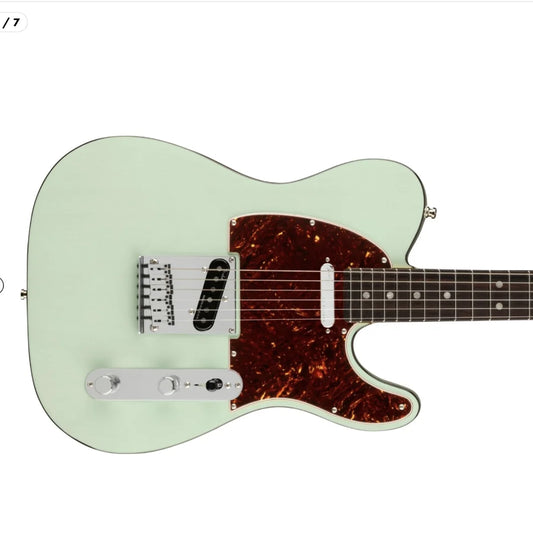 New Arrival!! Surf Green Ultra Tele Electric Guitar, Solid Mahogany Body , Red Tortoise shell Pick Guard,Cheaper Price
