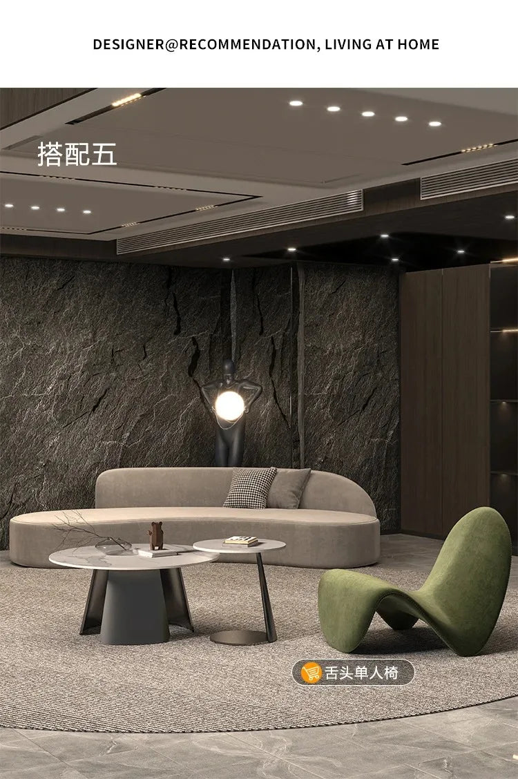 European Designer Sofa. Sexy Curved and Customized. Great For Lobby's and Open Spaces.