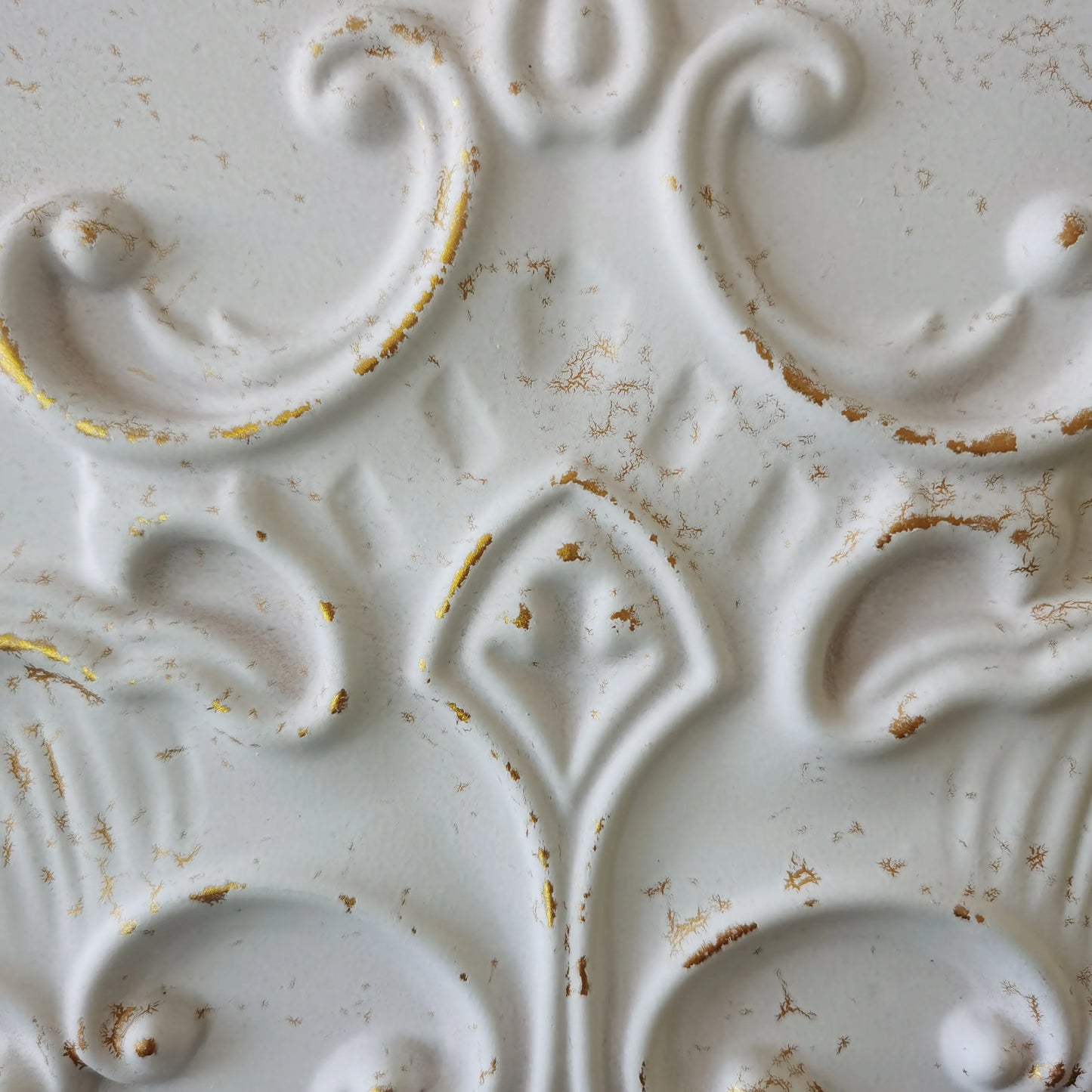 Ceiling Tiles Cafe Pub Restaurant Ceiling Panels Crackled White/Gold 10pcs