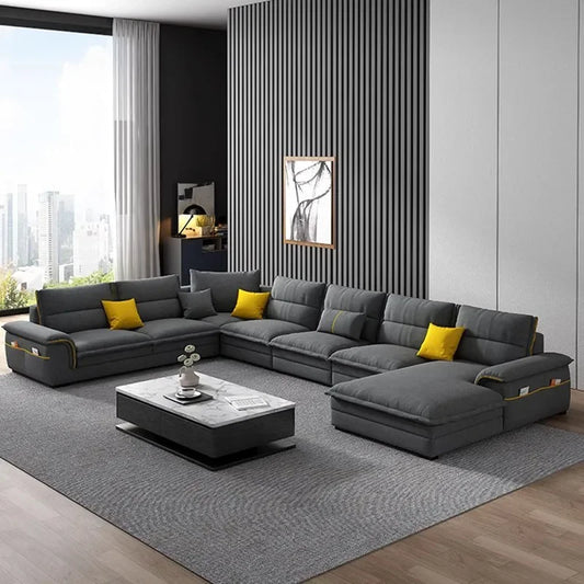 European Modern Sectional Sofa With Optional Chaise - Living Room Furniture