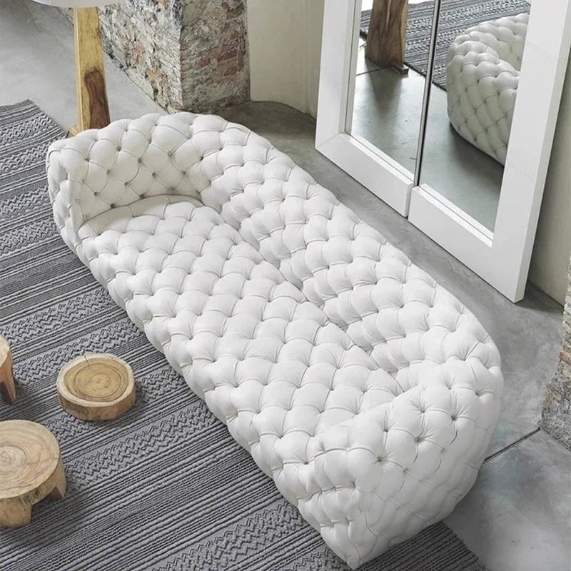 Living Room Sofas. Modern Luxury LEATHER Sofas Mid Century Designer Koltuk Takımı Trendy Furniture