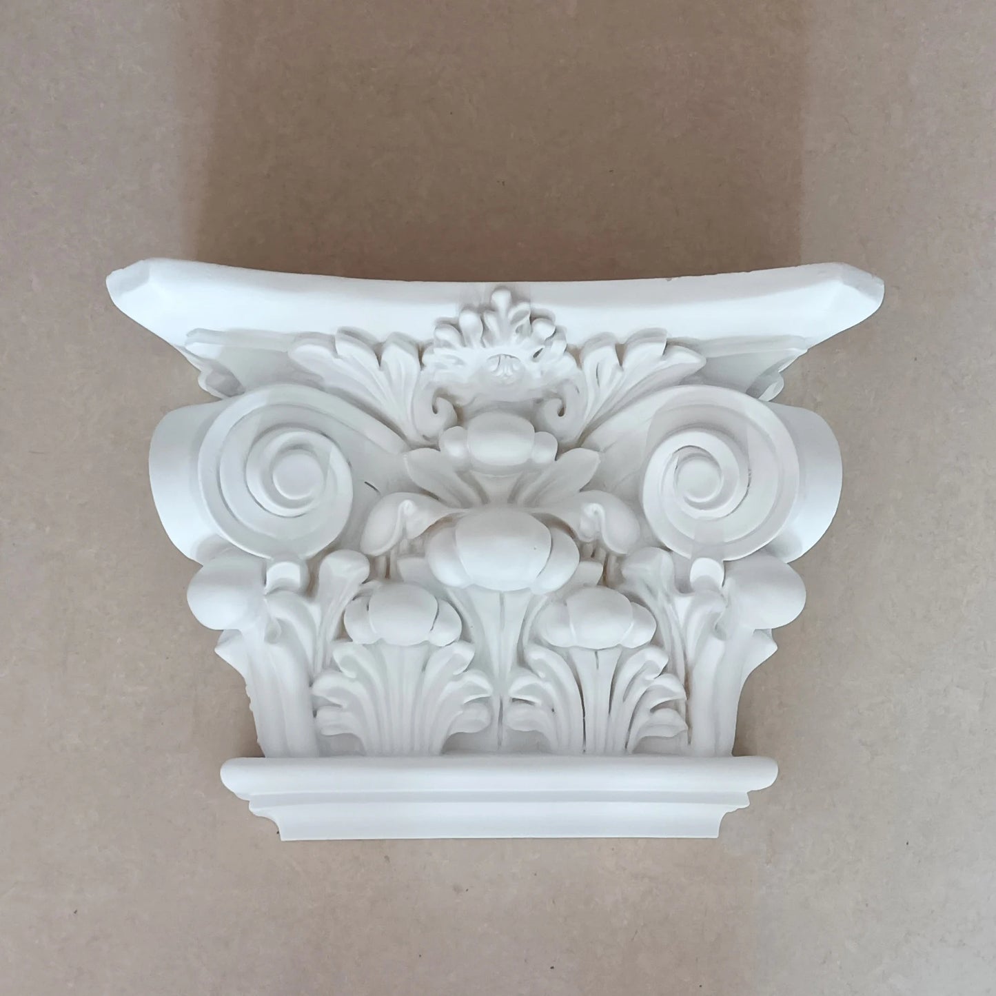 Polyurethane Flat Roman Columns Caps Pillars Capitals Wall Cornice Moulding European Style Decoration Components Elements