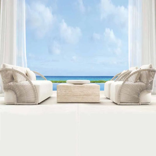 Outdoor Leisure Balcony Three Piece Combination Garden Creative Hotel Courtyard Villa