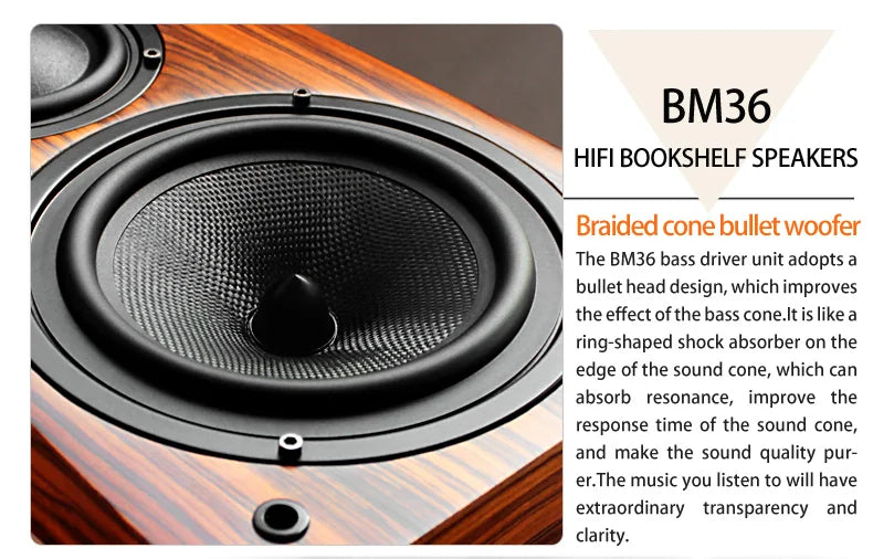 BM36 Speaker High Fidelity Bookshelf Speaker/Monitor