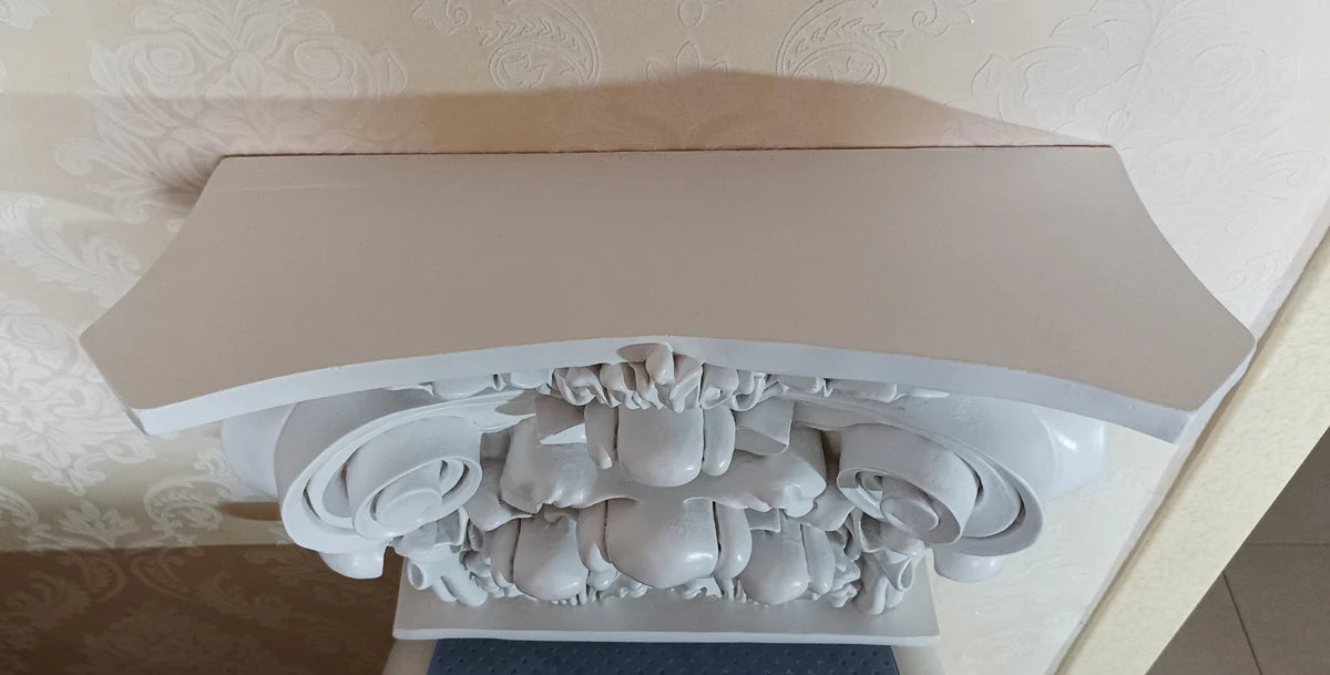 Polyurethane Flat Roman Columns Caps Pillars Capitals Wall Cornice Moulding European Style Decoration Components Elements