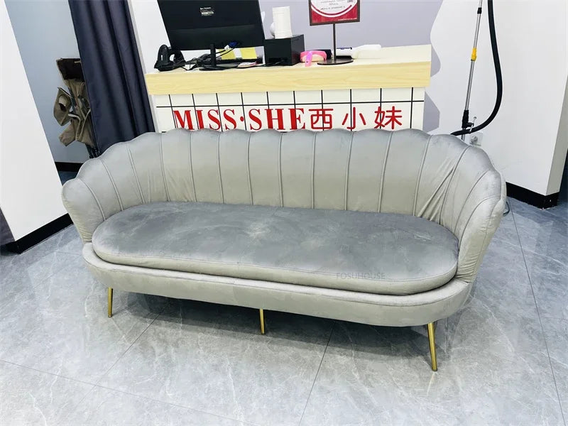 European Leisure Velvet Living Room Sofas Designer Balcony Lazy Single Sofa Double Sofa Bedroom Armchair Living Room Furniture