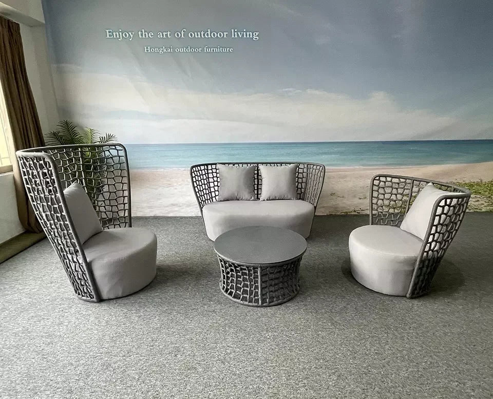 Garden Furniture Deep Seating Patio Set Sun Lounger Outdoor Furniture Daybed