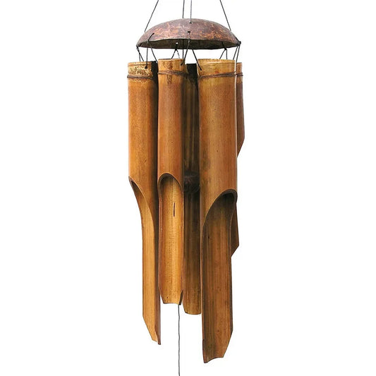 Bamboo Wind Chimes 72cm Windbell Chimes Craft For Outdoor Garden Patio Home Decoration Zen Meditation Vintage Chord Blacony Yard