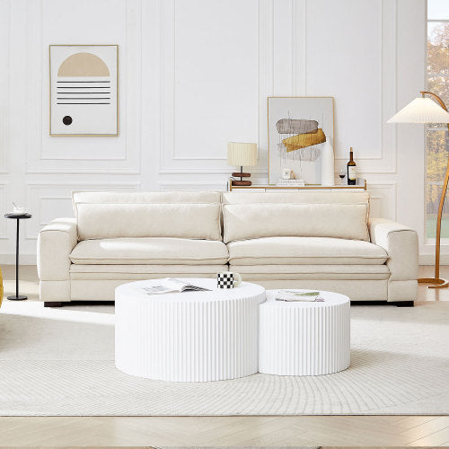 Modern Sofa For Living Room, Bedroom, Apartment, Home Office in Beige