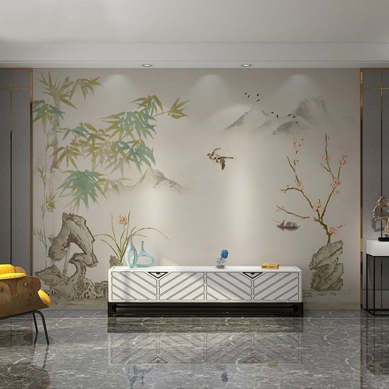 The Wallpaper Mural Of The Study Tearoom