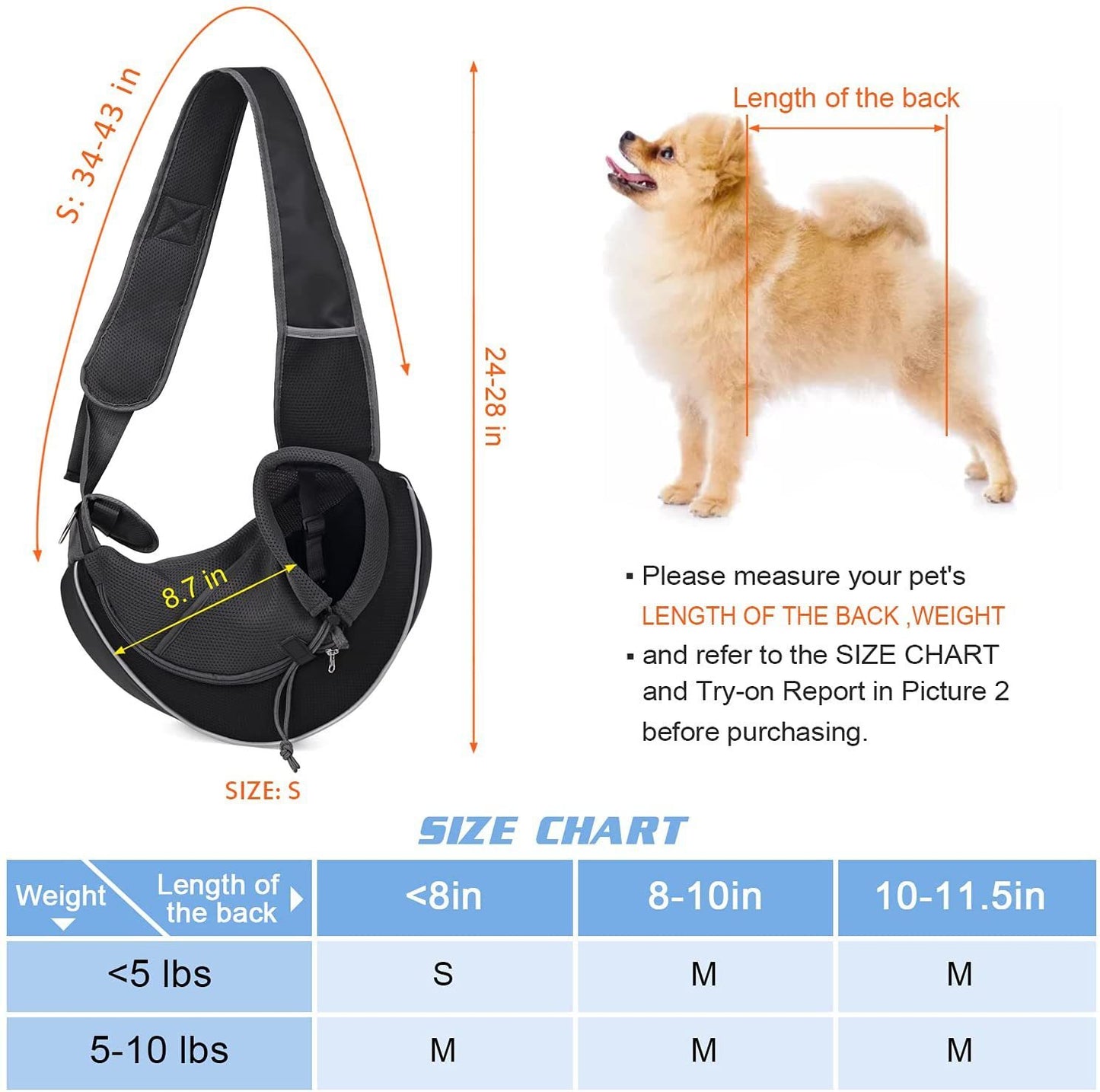 Carrying Bag For Pets Outdoor Portable Crossbody Bag For Dogs Cats