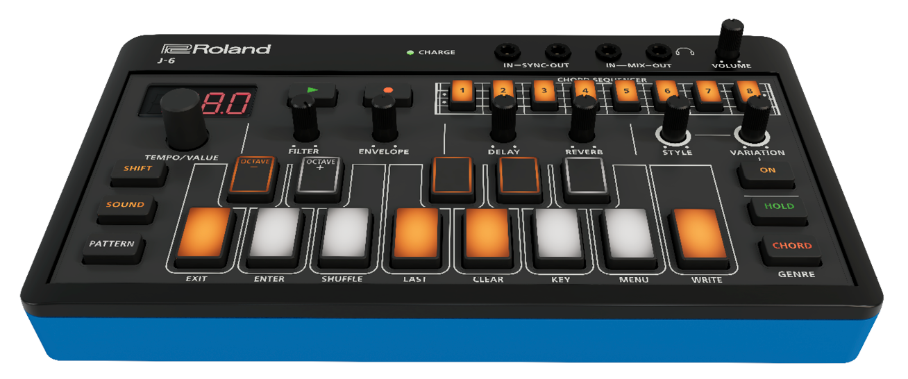 Roland J-6 Chord Synthesizer Portable song creation machine with professional Roland sound and features